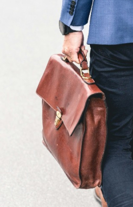 Man carrying a briefcase 